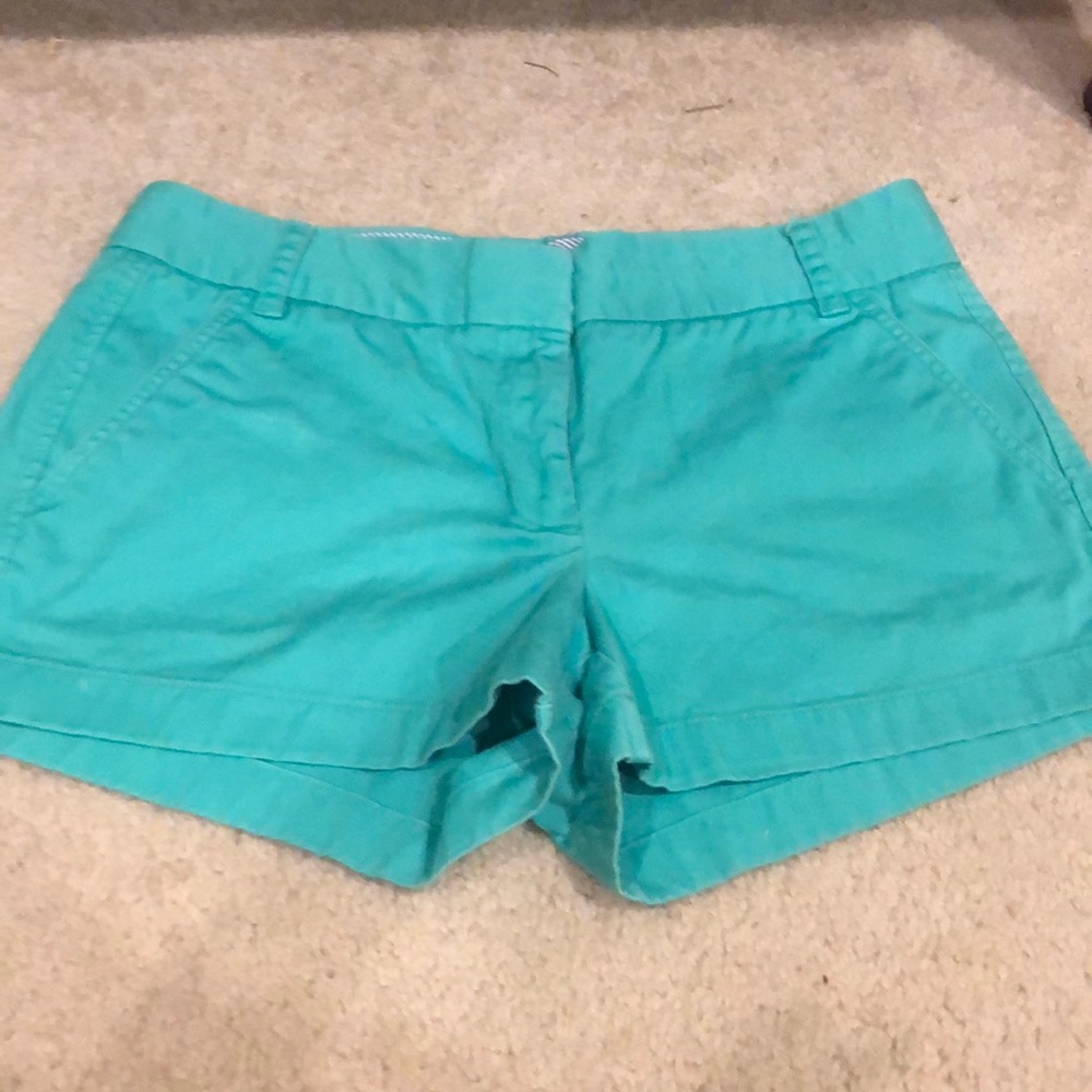 Green J Crew shorts